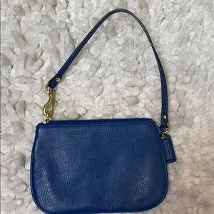 Blue Coach Wristlet